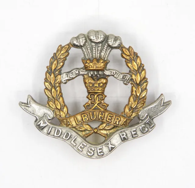 Original ww2 – MIDDLESEX REGIMENT Duke of Cambridge’sAlbuhera – Cap badge - WWII