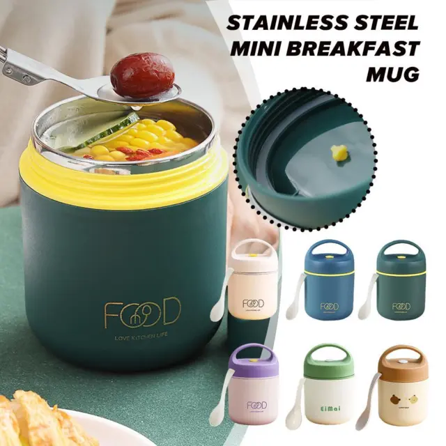 Creative Soup Cup Vacuum Lunch Bag Cup Lift Handbag Insulation Container 4✨.