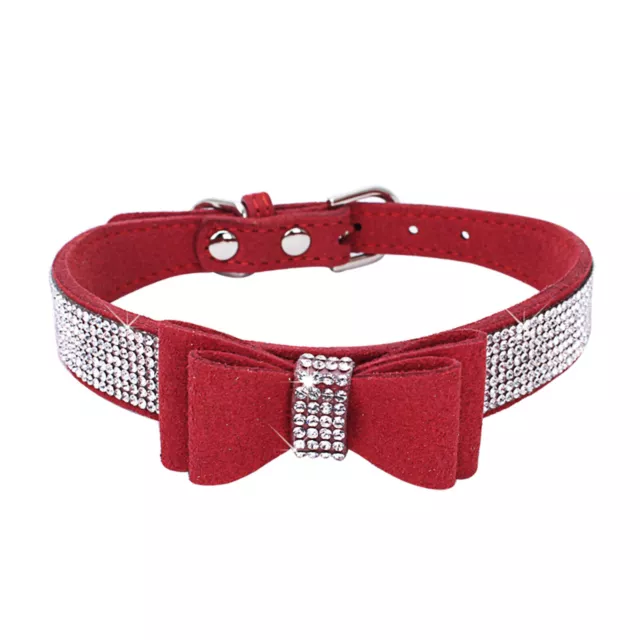 Fashion Flexible Pets Collars Durable Glitter Rhinestone Pug Collar Pet Products 3