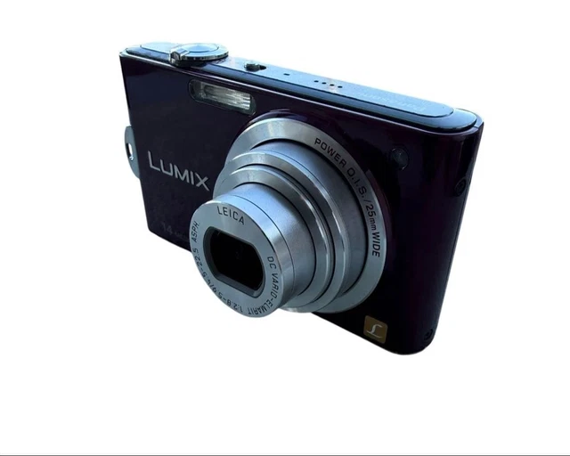 PANASONIC LUMIX DMC FX66 púrpura en funcionamiento final EUR 115
