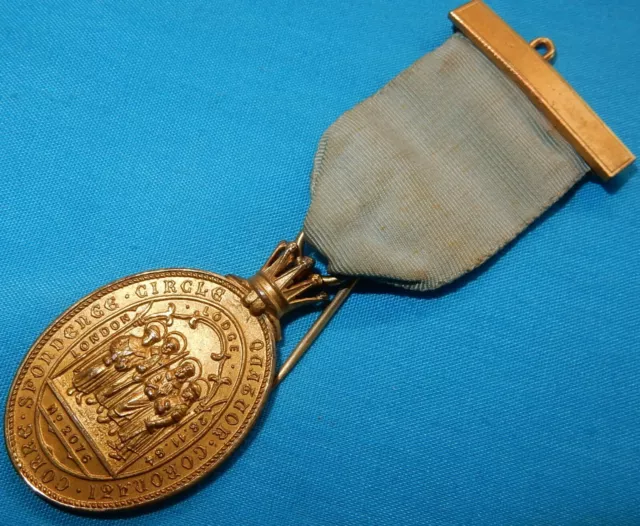 FINE VINTAGE MASONIC QC Quatuor Coronati Corre BREAST JEWEL MEDAL LODGE No 2076