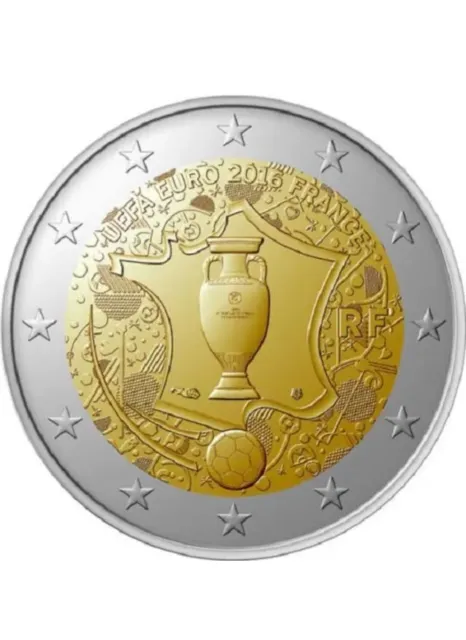 2€ Commémorative France 2016 Euro 2016 UNC Neuve