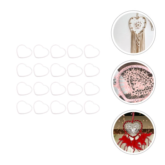20 Pcs DIY Love Ring Home Decor Wedding Stuff Wreath Supplies