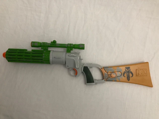 Star Wars Boba Fett Mandalorian Electronic Blaster Rifle Hasbro 2009