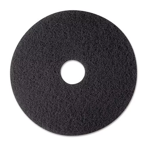 3m Black Stripper Pad - 12" Diameter - 5/carton - Black (MMM08374)