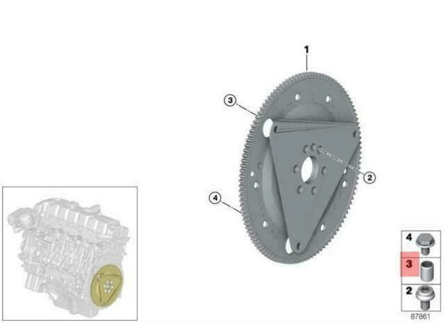 Oem Bmw E46 E60 E60N E61 E61N E63 E63N Engine Block Dowel 11217516681 Genuine