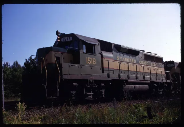 Original Rail Slide - SCL Seaboard Coast Line 1518 Charleston SC 5-17-1969