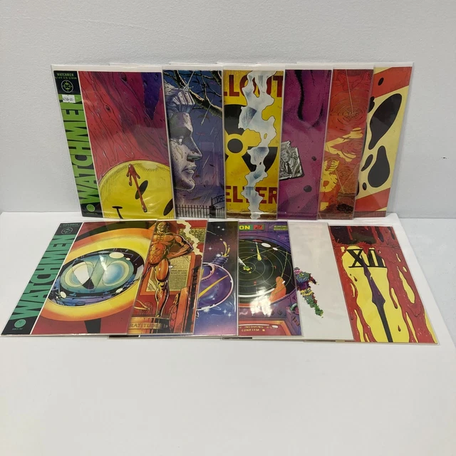 Watchmen 1-12 Complete Series Lot Run 2 3 4 5 6 7 8 9 10 11 Moore Gibbons DC