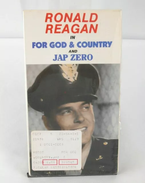 Ronald Reagan In For God & Country/Japanese Zero [New Vhs] Sealed
