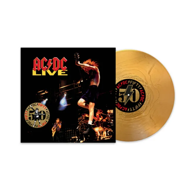 Ac/Dc Live Doppio Vinile Lp Colorato Oro Nuovo Sigillato