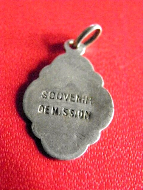 Pendentif épingle Religieuse Ancienne En Argent - Occasion Portée - Bijou Vintage
