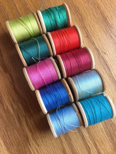 39 Large Spools Of Thread - Assorted Colors