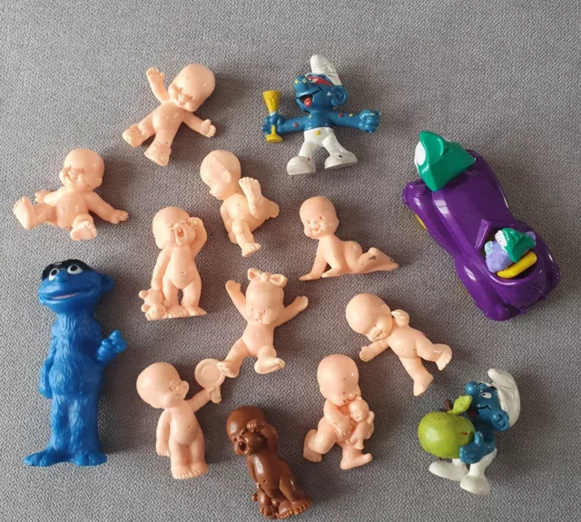 lot de jouet ancien (babies, mordicus delacoste, schtroumpfs,...)