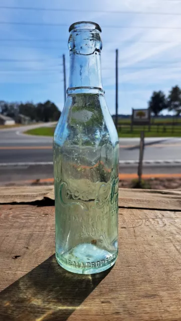 Vintage Coca Cola Straight Side Mid Script Embossed Bottle Mobile ALA