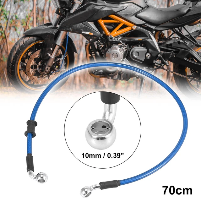 Tubo olio frizione freno moto universale 70 cm 27,56" tubo idraulico blu