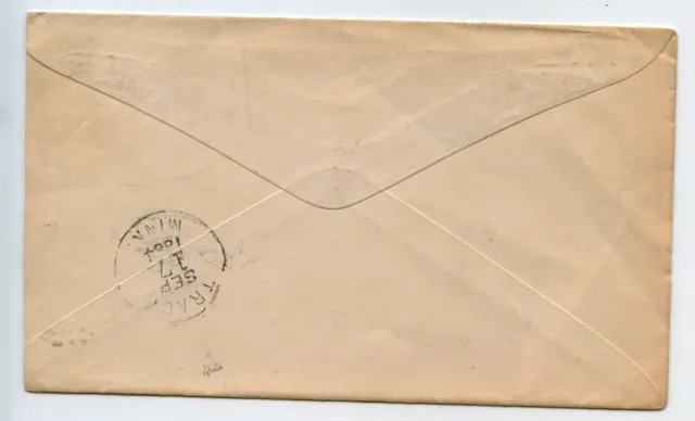 Lettre Enveloppe Sans Courrier Entier Postal Etats Unis 1904 2