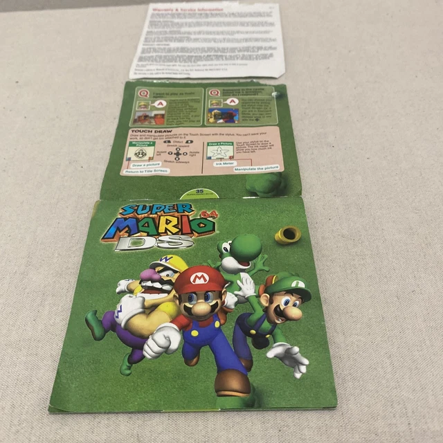 Super Mario 64 Ds Instruction Booklet FOR SALE! PicClick