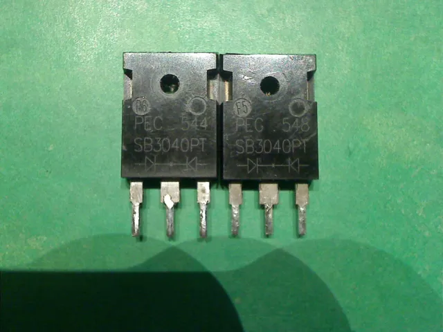 2pc, Original Dual Schottky Barrier Power Diode SB3040PT 40v 30A rectifier