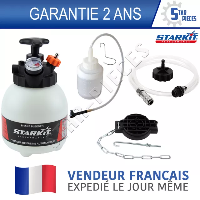 Kit Purgeur De Frein Et Embrayage Automatique 2 Adaptateurs Bouteille Recyclage