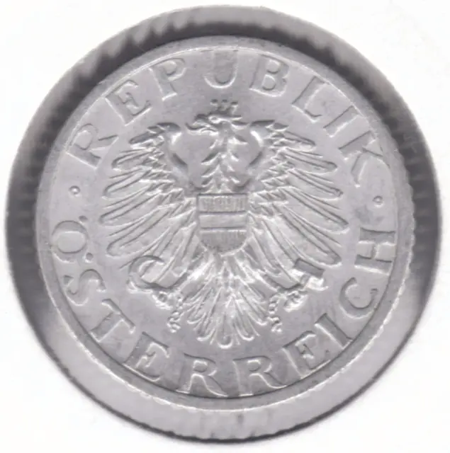 Austria 50 Groschen 1955 Aluminium Coin -  Eagle carries the Austrian Shield 2
