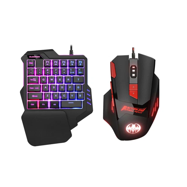 Tastiera Da Gioco Wireless Ergonomica A Una Mano - Programmabile Plug And Play Per PC, Tablet E Telefono - Perfetta Per Giochi Mobili E E-Sport - 3