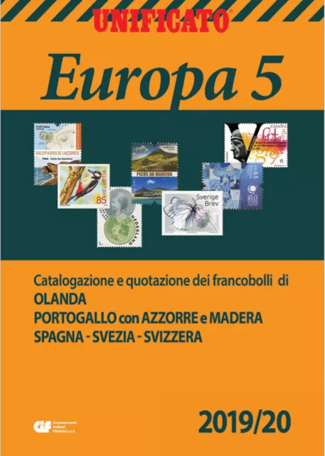 Unificato Catalogo Francobolli Europa Vol 5 2019/20