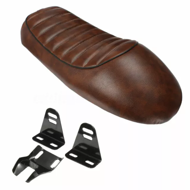 Gobba vintage marrone Cafe Racer Seat Per BMW R80 Honda Suzuki Kawasaki Yamaha