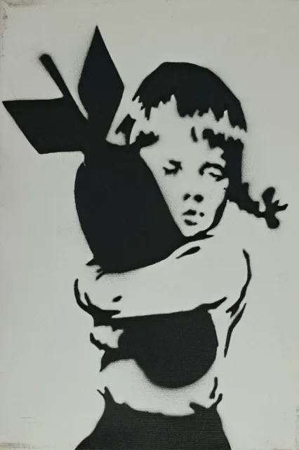 Banksy Dismaland Pochoir Sur Toile