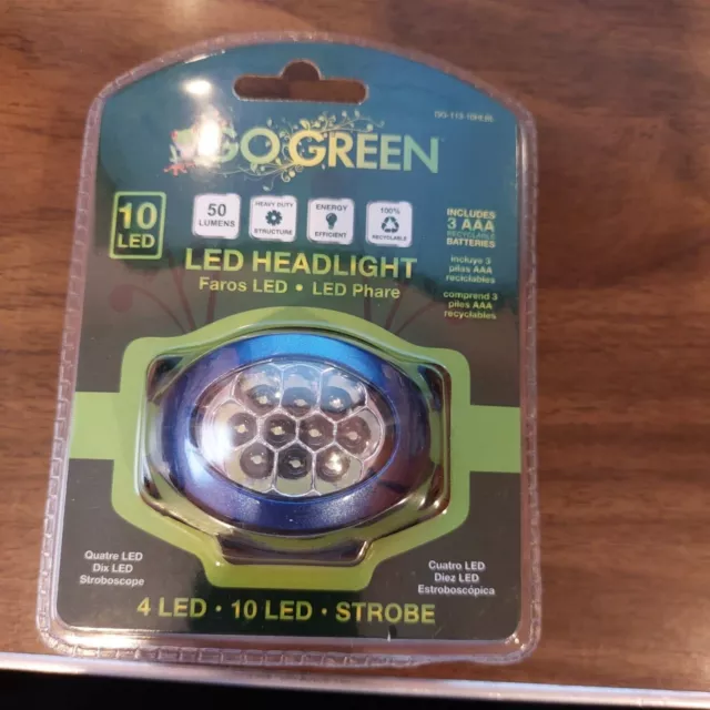 Go Green Gg11310hlbl 10 Led Headlight Blue