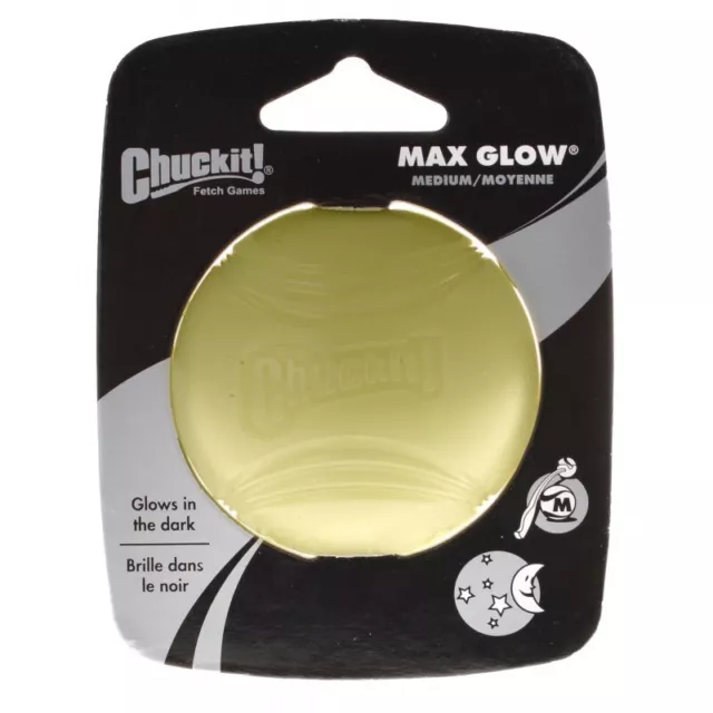 Chuckit Max Brillant Balle, Moyen Balle - 2.25 " Diamètre (1 Paquet)