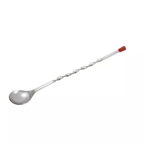Winco BPS-11, 11-Inch Bar Spoon with Red Knob