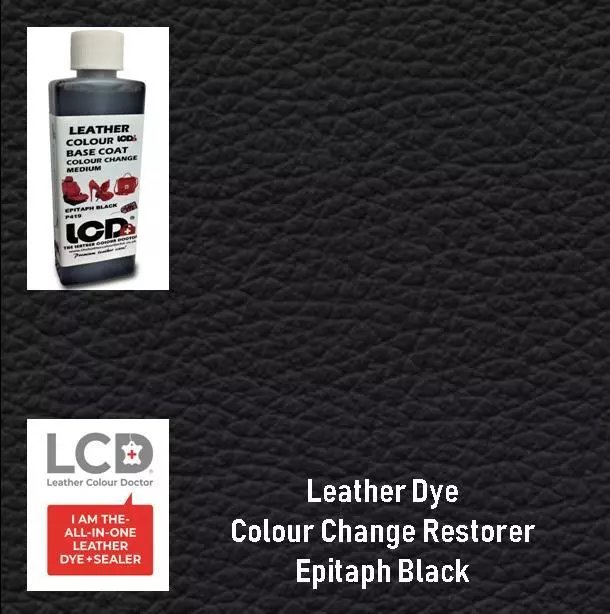 Leather colour restorer paint / dye for repair and recolour of leather Sofas.