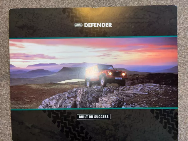 Land Rover Defender 90 110 130 - Built on Success - Colour Leaflet UK brochure