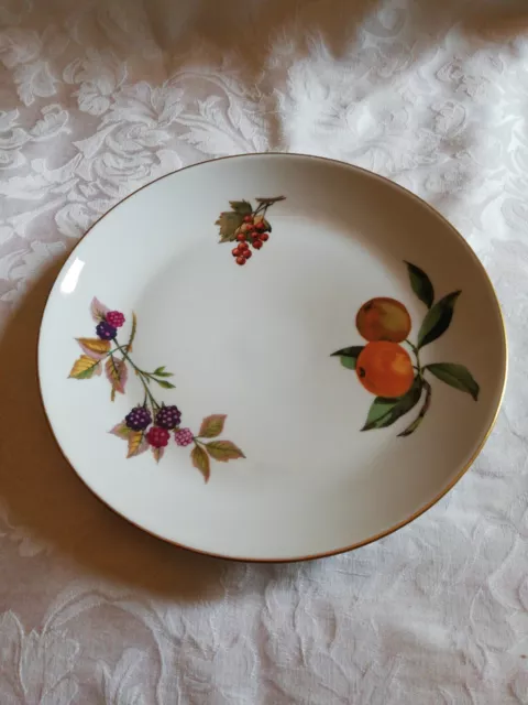 Royal Worcester Evesham Gold Shallow Serving Plate 8.75 Inches Vgc