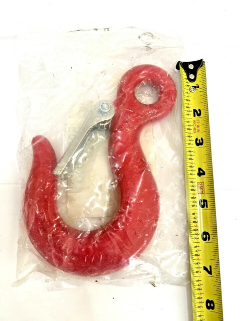 NOS Campbell 3/8" Cam-Alloy® Eye Sling Hook w/Latch Grade 100 USA, Jeeps & 4X4's