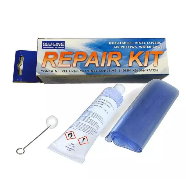 Blu Line Vinyl Repair Kit Swimming Pool Inflatable Spa Hot Tub Lay-Z Blue Line