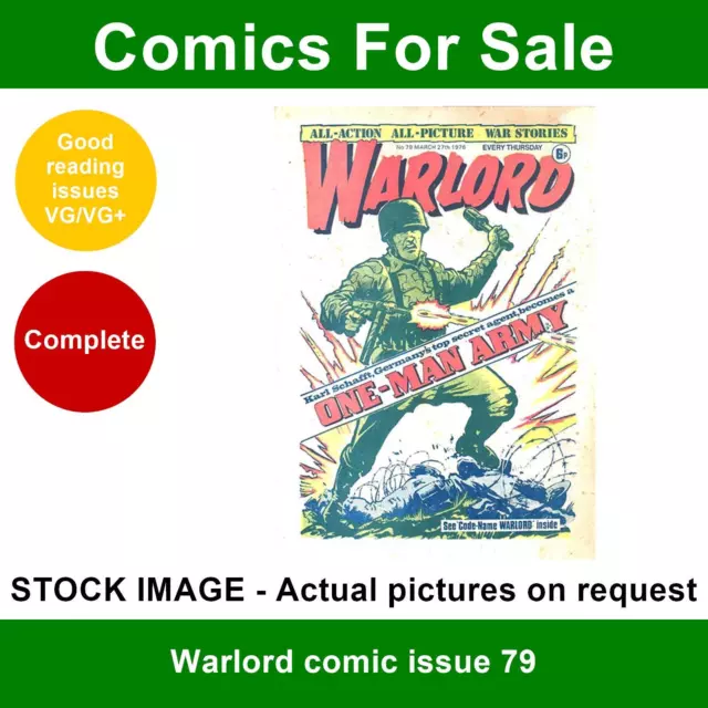 Warlord comic #79 - 27 March 1976 - VG/VG+ - DC Thomson