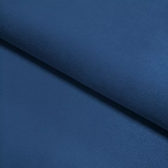 Upholstery Fabric Faux Suede Suedette Material - DENIM BLUE - 150cm Wide