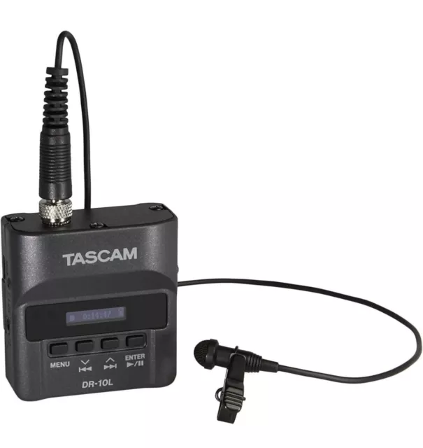 Tascam DR-10L Portable Digital Audio Recorder with Lavalier Microphone