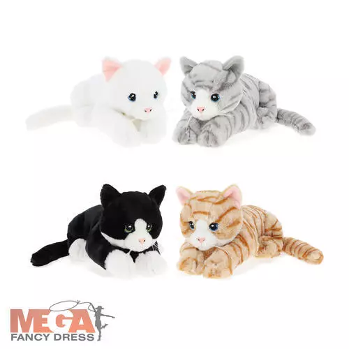 22cm Keeleco Kittens Animal Cuddle Cat Plush Stuffed Soft Toy Fun  Kids Gift New