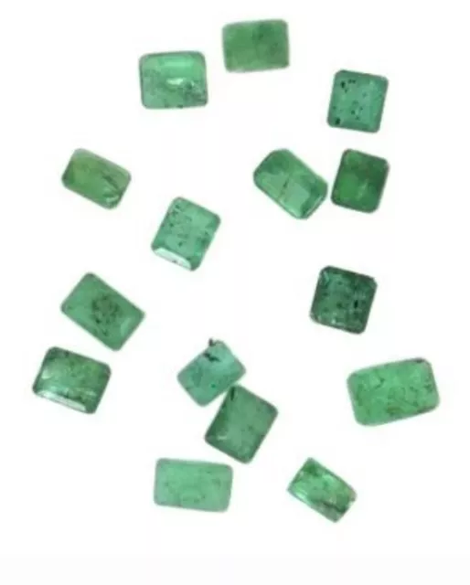 5ct TSW X 15 Emeralds