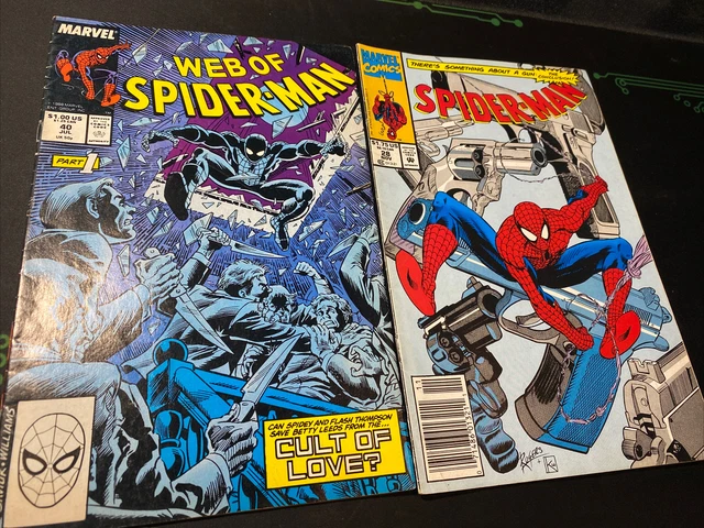 Web of Spider-Man #40 - Jul 1988 - Vol.1 - Vintage Lot Of 2