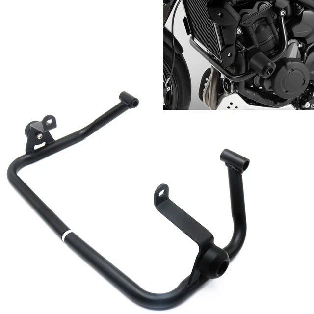 2x Motorcycle Engine Guard Crash Bar Protector For Trident 660 2021-2022 Black