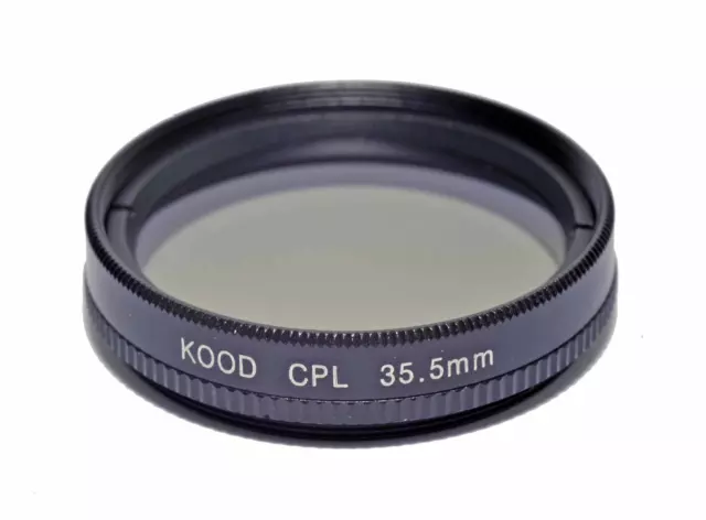 Kood 35.5mm Circular Polariser Filter Glass CPL Filter 35.5mm Polarizing Filter