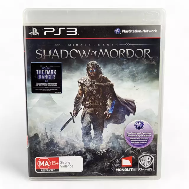 PLAYSTATION 3 PS3 Game Shadow Of Mordor Middle Earth Sony War Action  Fantasy $9.99 - PicClick AU