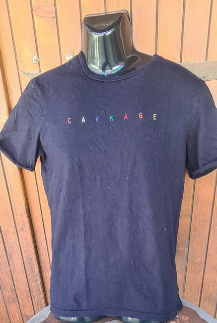 T-shirt Bizzbee Carnage Taille M - Bleu - Occasion Très Bon état - Coton - Style Basique Homme