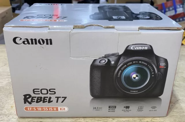 Canon EOS Rebel T7 EF-S 18-55mm IS II Kit  NEW