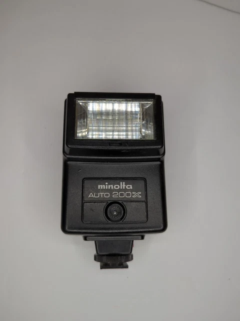 Minolta  Auto 200X  Shoe Mount Flash for X700 X-370  fast shipping
