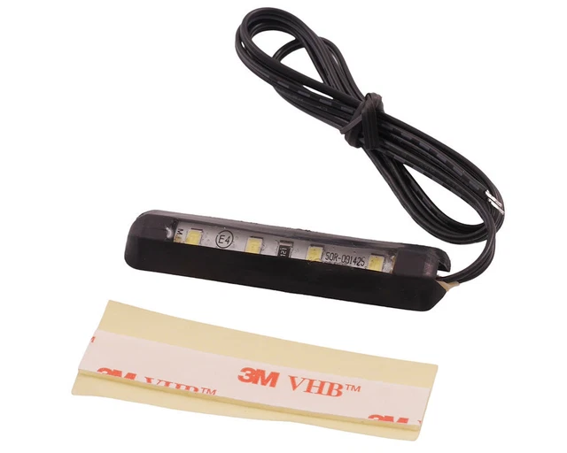 éclairage de plaque dimmatriculation LED Mini, 61x13,5x6 flexible, auto-adhésif