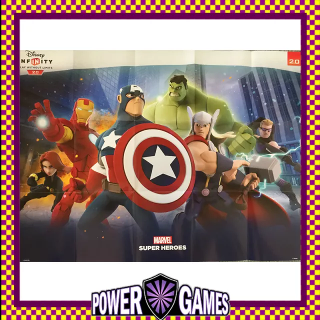 Disney Infinity 2.0 Marvel Super Heroes Characters Poster 58x43cm Brand New